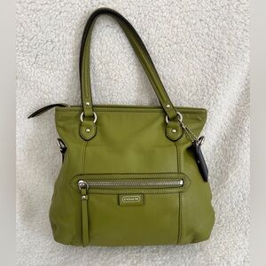 Coach Daisy Mia Leather Bag Tote Shoulder Crossbody Green F23901,good condition